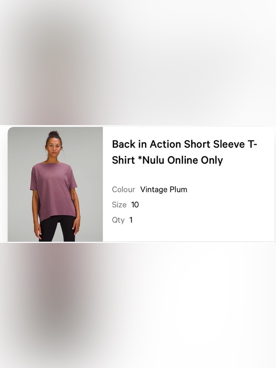 lululemon athletica Tops - lululemon athletica Short Sleeve Tee in Vintage Plum